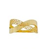 Anillo Cruzado Griego-Oro bajo-Sin piedra-AN8230 sinpiedra