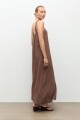 Maxi vestido halter chocolate