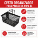 Cesto organizador de palillos 4 lts NEGRO