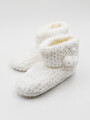PANTUFLA BOTA BLANCO