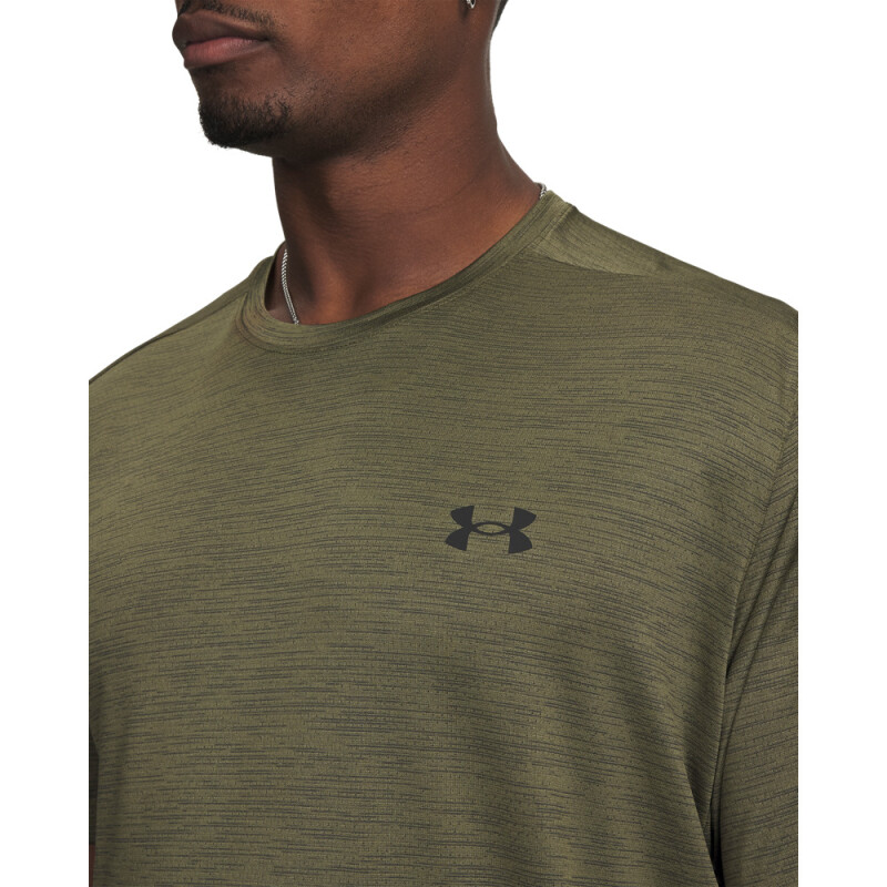 UA Tech Vent SS-BLU GRN-390