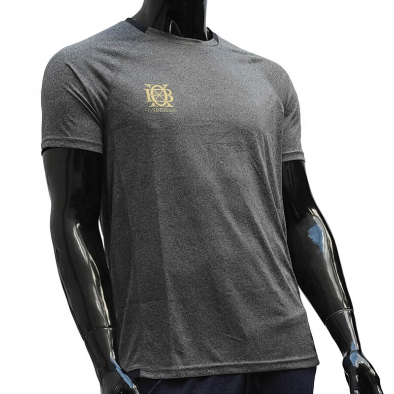 Talle XL - Remera Gris Dry Fit Manga Corta Para Hombre Talle XL - Remera Gris Dry Fit Manga Corta Para Hombre