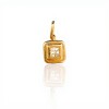 Dije Cuadrado-Oro bajo-Piedra Zirconia-CP8542 conpiedra