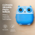 Camara De Fotos Buho Infantil Impresion Instantanea Polaroid Variante Color Azul