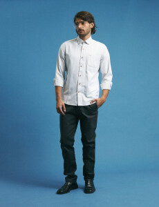 012622 CAMISA HARRINGTON LABEL Beige / Natural