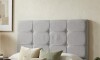 Respaldo Queen Madera y Tela - London 160 Gris