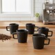 Taza de asa recta en cerámica 325ml TOKIO NEGRO