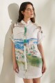 VESTIDO JAPON PRINT Agua