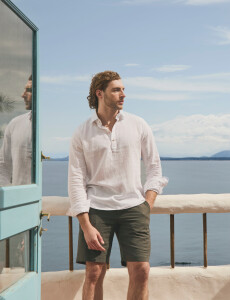 012766 CAMISA LINO WIN Blanco