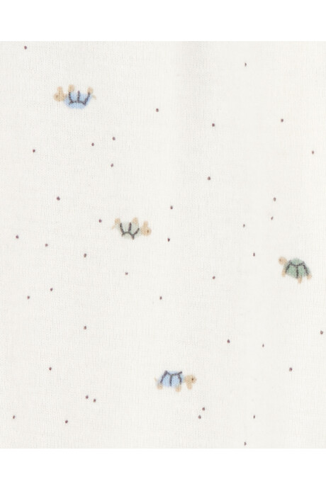 Pack dos pijamas una pieza de algodón, con pie, diseño tortugas Sin color