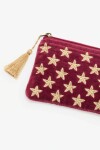 Bolso Mini Flat Stars Bordo