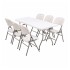 Juego de Mesa Rectangular Plegable para 6 Personas MPRB1806SPB Juego de Mesa Rectangular Plegable para 6 Personas MPRB1806SPB