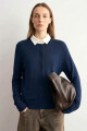 Cardigan básico azul marino
