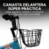 Bicicleta Infantil XMZ Rodado16 Canasto Parrilla Guardabarro Verde 1