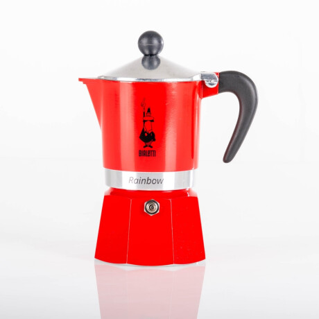 Cafetera Moka Rainbow Roja 130ml 3 Tazas Bialetti Cafetera Moka Rainbow Roja 130ml 3 Tazas Bialetti