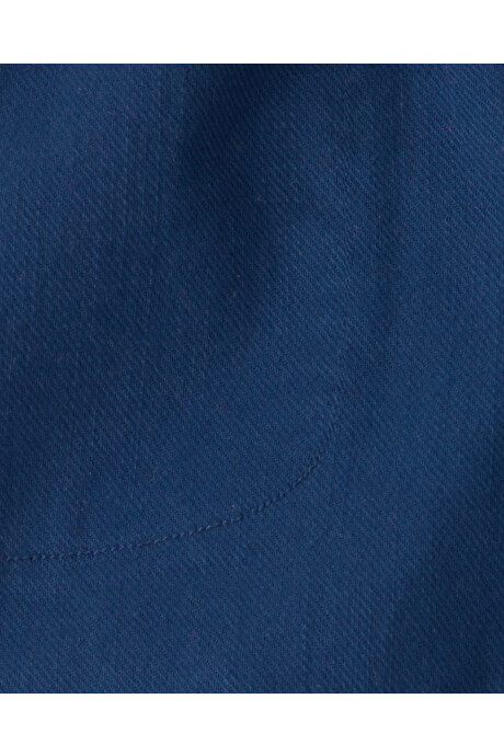 Short de sarga, azul marino Sin color