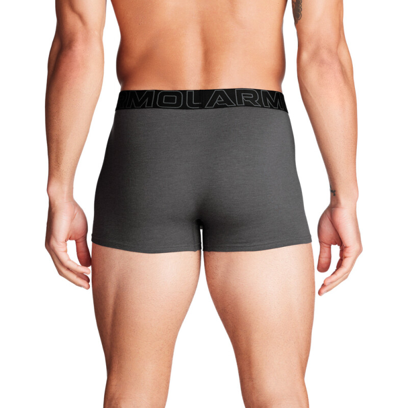 UA PERFORMANCE COTTON SOLID (3 PACK)-CTR/RED/STL Castlerock Full Heather/Red/ Steel-025