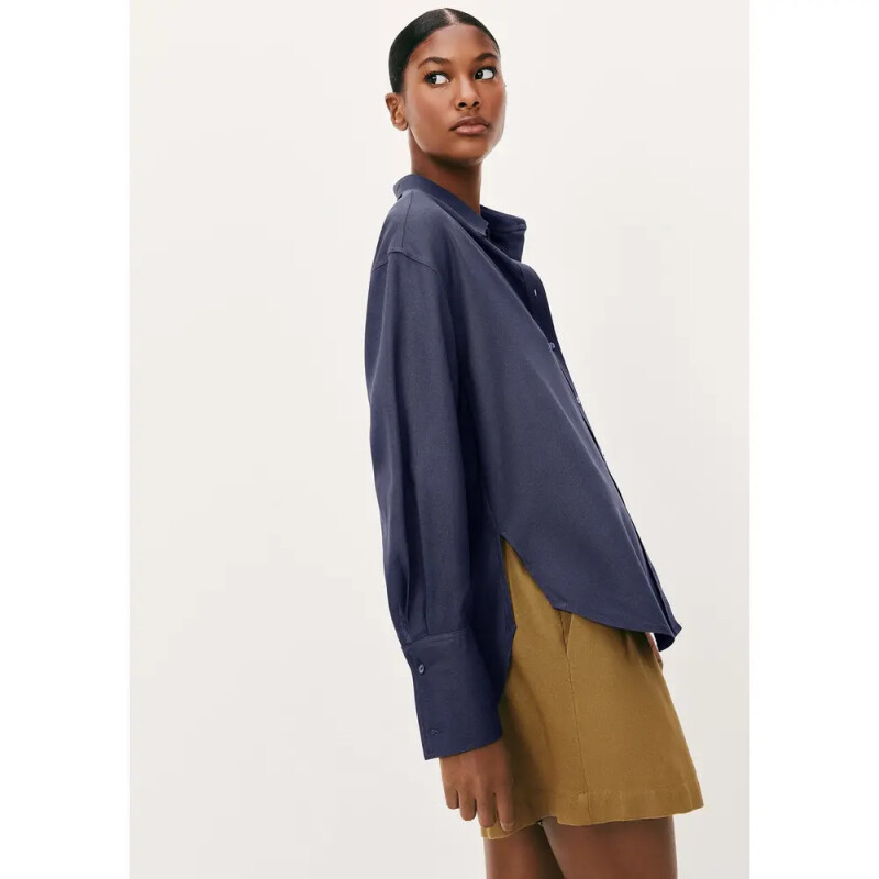 CAMISA FEM AZUL ESCURO