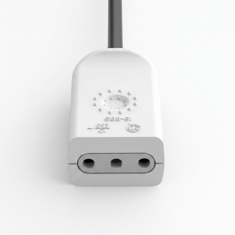 FICHA HEMBRA 2+T 10A Ficha Hembra 2+T 10A Blanca