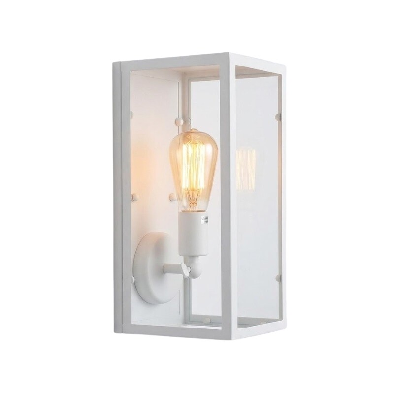 Lampara de Pared Vintage Box P Negro Lámpara De Pared Vintage Box Blanco