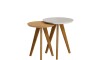 Mesa Lateral Classic - Conjunto - Línea Manhattan Blanco/Natural