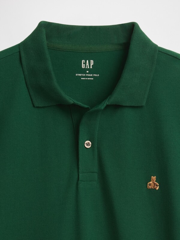 V-FRCH SS BRANNAN POLO EVERGREEN GLAMOUR