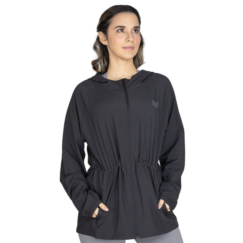 JACKET FEM CINCH-WAIST-BK NEGRO