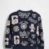VARSITY LOGO CREW TAPESTRY NAVY