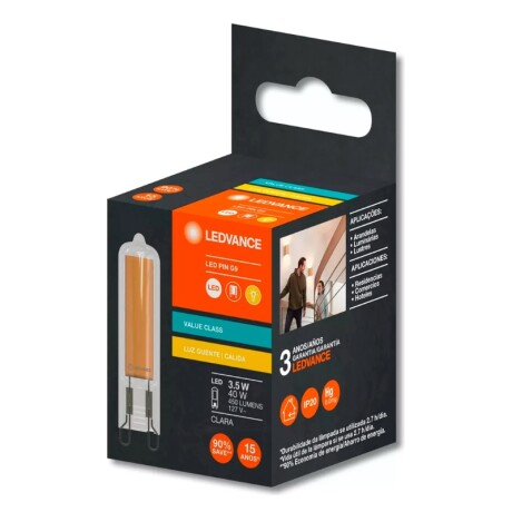LAMPARA LED LEDVANCE OSRAM G9 3,5W Lámpara LED LEDVANCE OSRAM G9 3,5W Luz Cálida