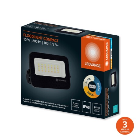 FOCO LED LEDVANCE OSRAM COMPACT G2 10W Foco LED LEDVANCE Compact IP66 10W CCT Negro