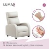 Sillón Reclinable Charlton Butaca Sofa Living Blanco