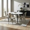 Pack 4 Sillas Tolix Lumax Metálicas Para Comedor Y Cocina Diseño Retro Resistente Gris