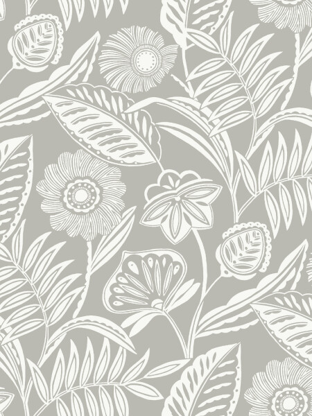COLECCIÓN PACIFICA - ALMA LIGHT GREY TROPICAL FLORAL - N/A