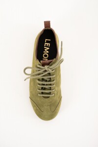 Zapatilla Gamuza Pistacho