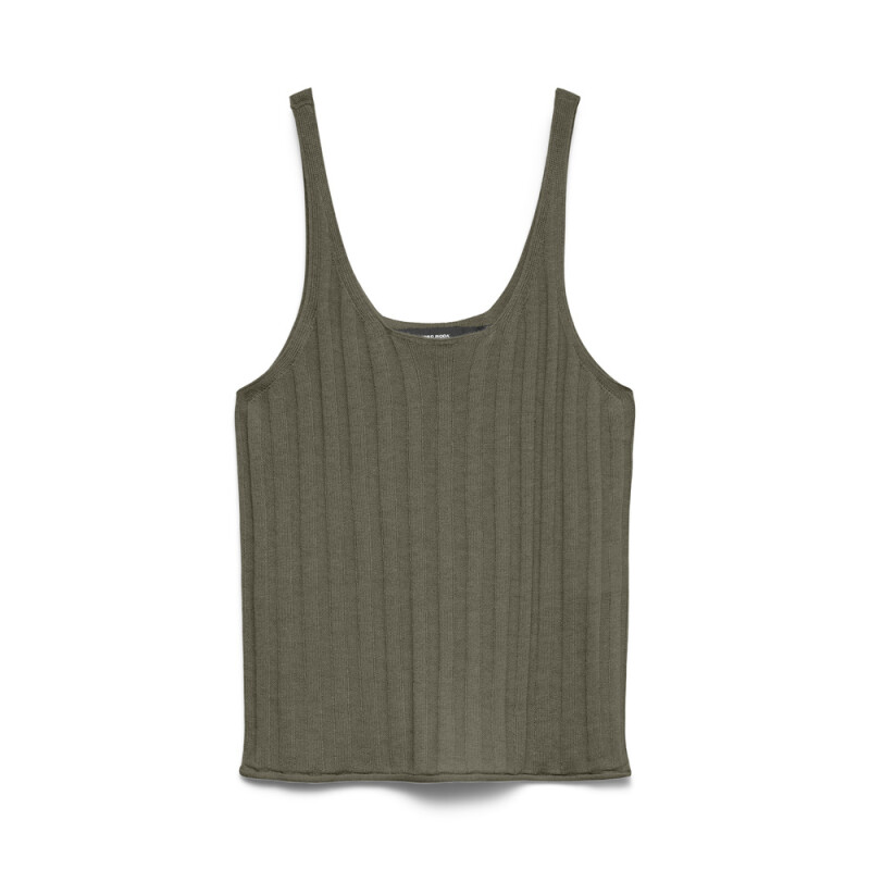 VMLULA LINEN SL O-NECK TOP NOOS Kalamata