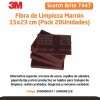 FIBRA DE LIMPIEZA MARRON 7447 150mm x 230mm - 3M FIBRA DE LIMPIEZA MARRON 7447 150mm x 230mm - 3M