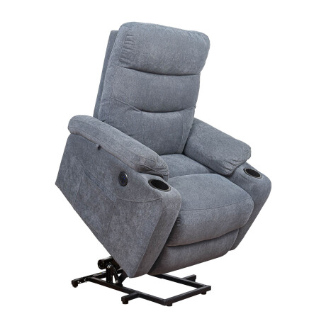 SOFÁ RECLINABLE MULTIFUNCIÓN 1 CUERPO TELA GRIS ATIKA