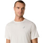 Polo Running Asics Silver SS Top Hombre Cream