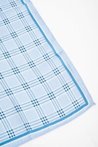 Bandana Cuadros Tartán Azul
