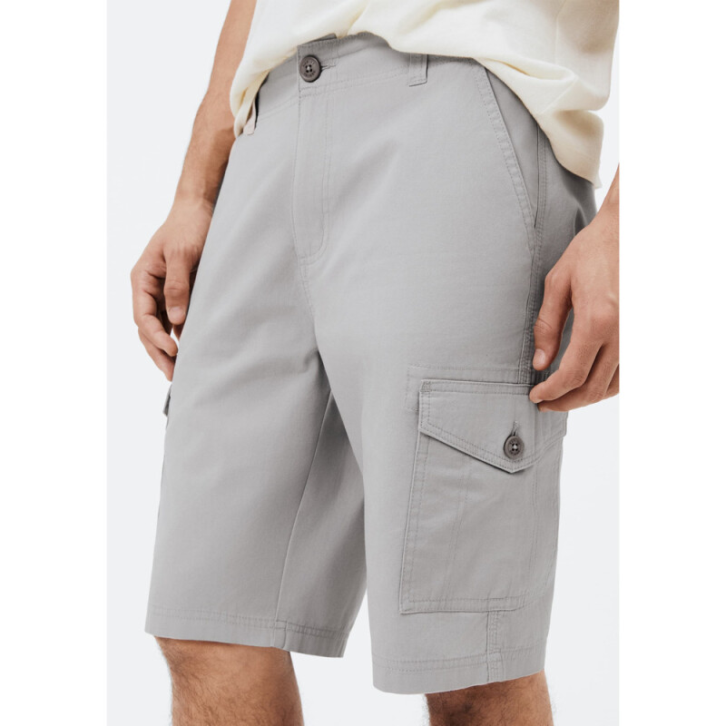 BERMUDA MASC CINZA CLARO