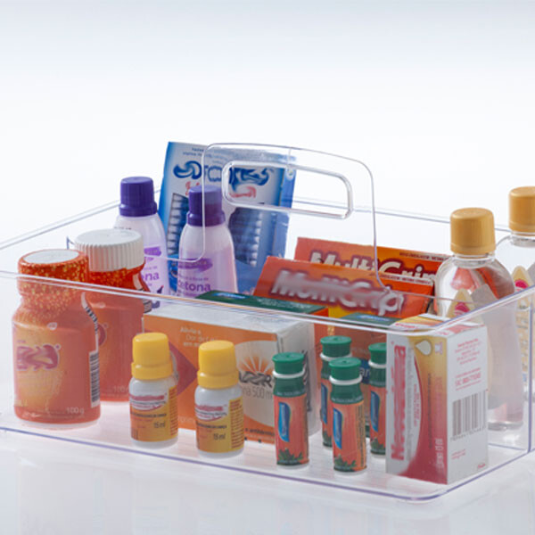 CAJA ORGANIZADOR MULTIUSO PARAMOUNT CRISTAL ASA CENTRAL TRANSPARENTE