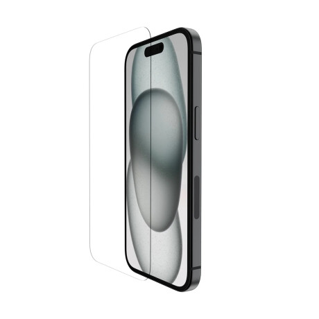 Vidrio Templado Screen Force Belkin Antimicrobial para iPhone 15 Pro Max Transparente