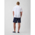 V-7IN LINEN COTTON EASY SHORT SP NAVY LEAF