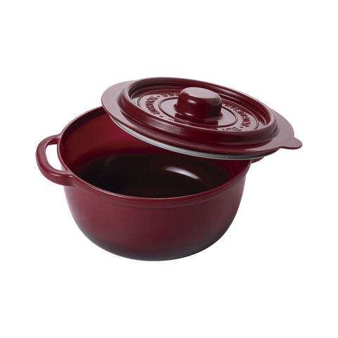 Pote Supremo Microondas Redondo 440 ml ROJO