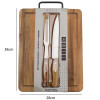 Tabla para Asado en Madera + Cuchillo y Tenedor Selecta Tabla para Asado en Madera + Cuchillo y Tenedor Selecta