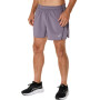 Short Running Asics Silver 5In Short Hombre Lavender Grey