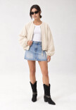 Campera Bomber Beige