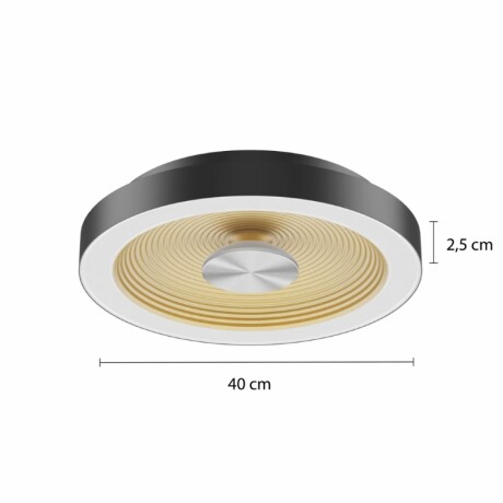 PLAFON DIMERIZABLE BRONX 25W Plafon LED Redondo Bronx Dimerizable CCT Negro