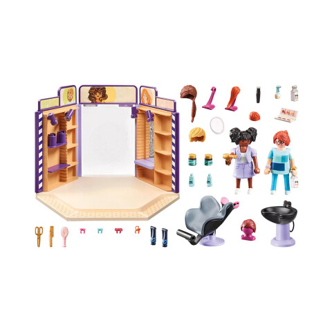 Local de Peluquería Playmobil 80 Piezas U
