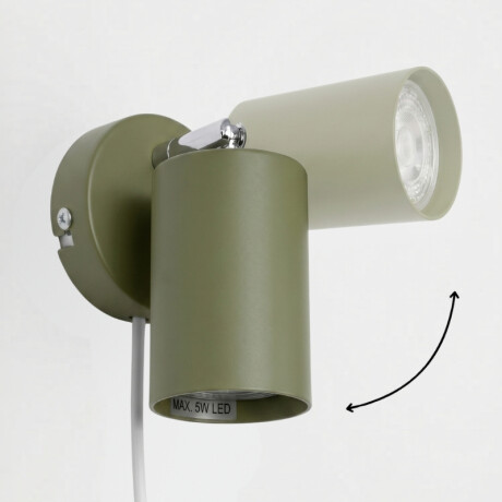 ARTEFACTO BOLD DE ADOSAR ORIENTABLE Luminaria de Pared Bold Verde